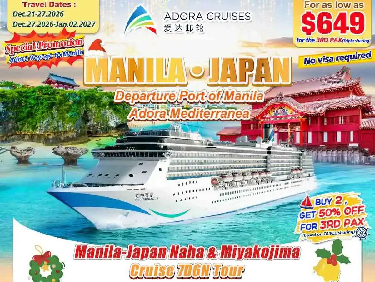 Philippines to Host Rare Cruise Departures to Japan in 2026