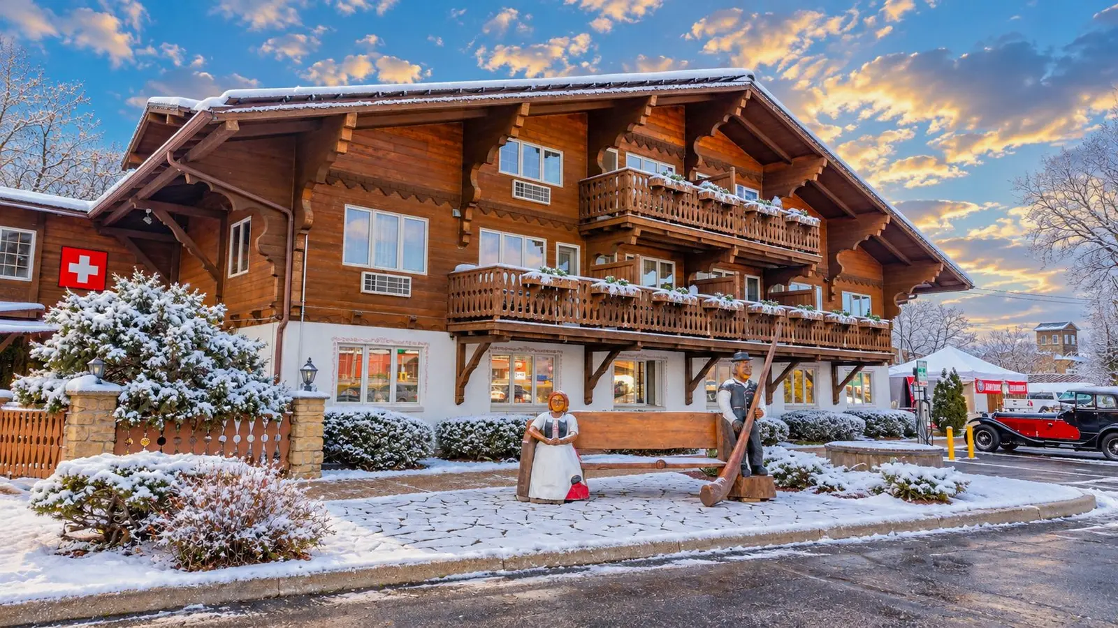 New Glarus, Wisconsin, hosts a Christkindli Market and Alpine winter weekend