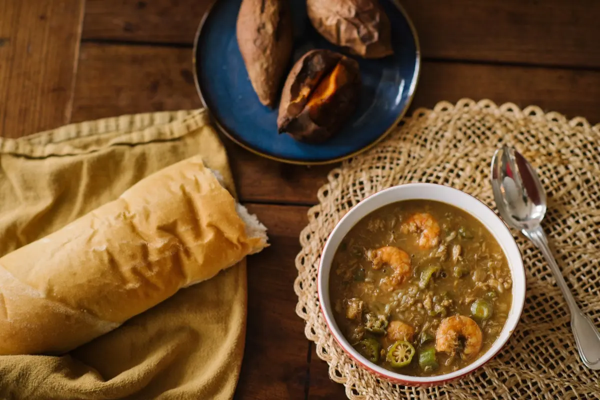 Gumbo reveals Louisiana's cultural fusion through its layered ingredients and cooking process