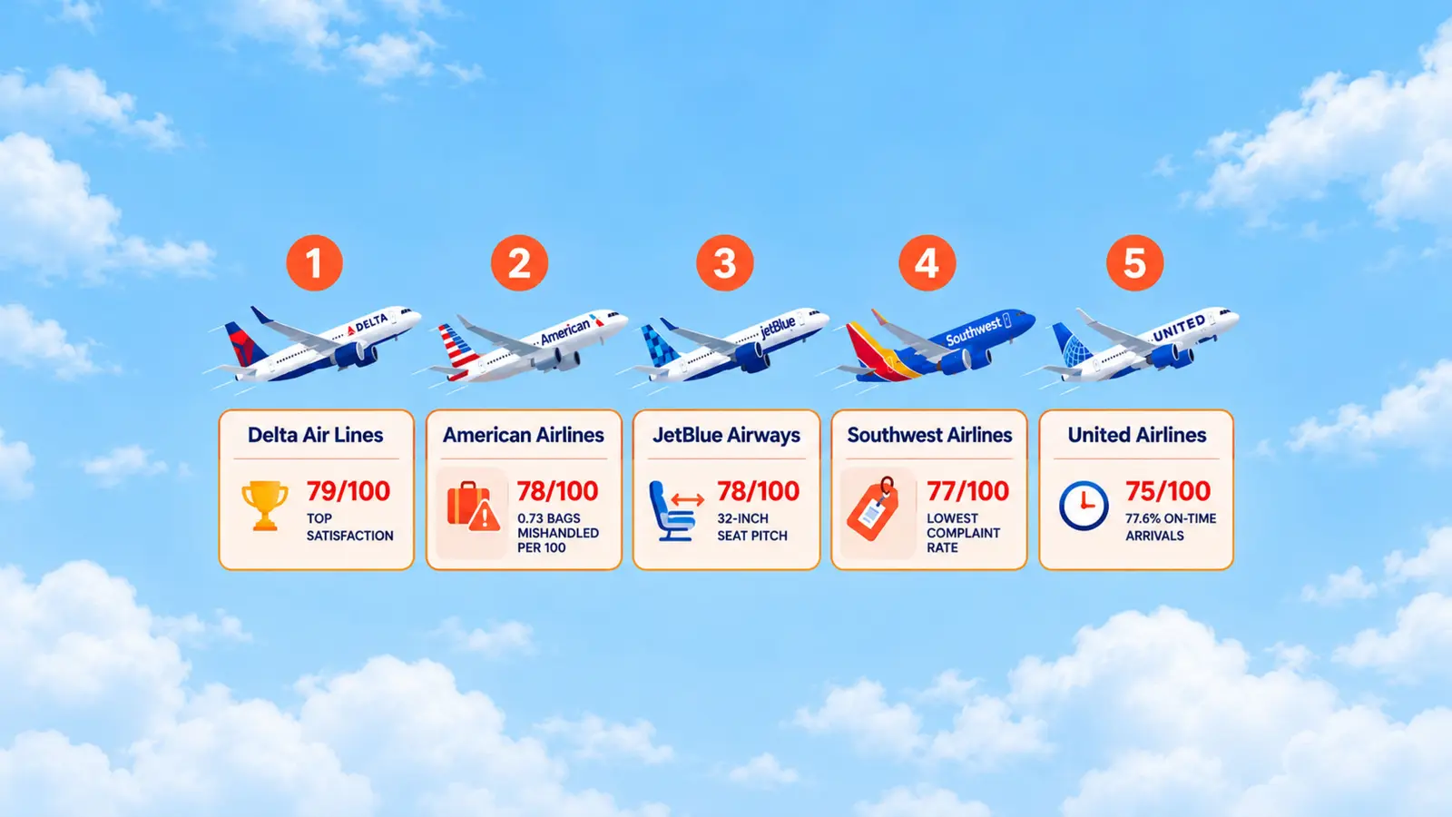 Top U.S. Airlines for Economy Travelers in 2026